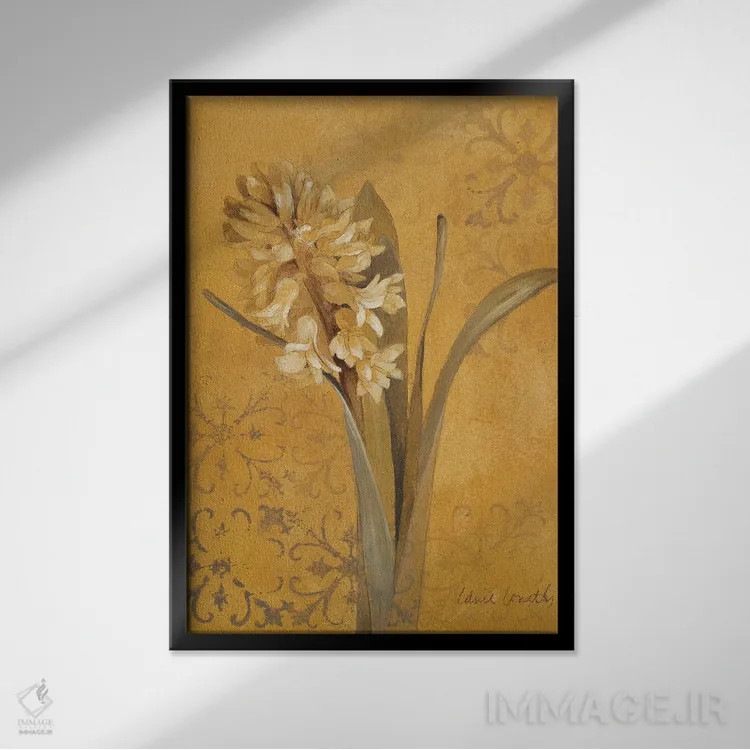 تابلو دکوراتیو "سنبل I" اثر لینی لورث - نمای قابدار مشکی