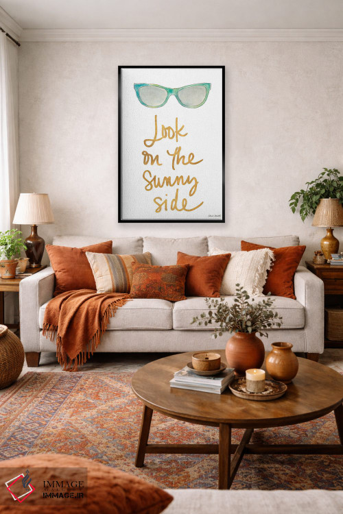 تابلو دکوراتیو "سایه های سبزآبی سمت آفتابی" اثر لینی لورث - D4B