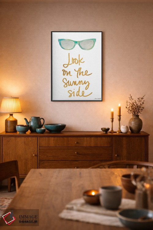 تابلو دکوراتیو "سایه های سبزآبی سمت آفتابی" اثر لینی لورث - D6B