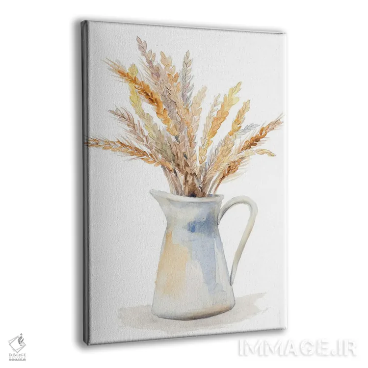تابلو دکوراتیو "گندم در پارچ" اثر لینی لورث - نمای پرسپکتیو محصول
