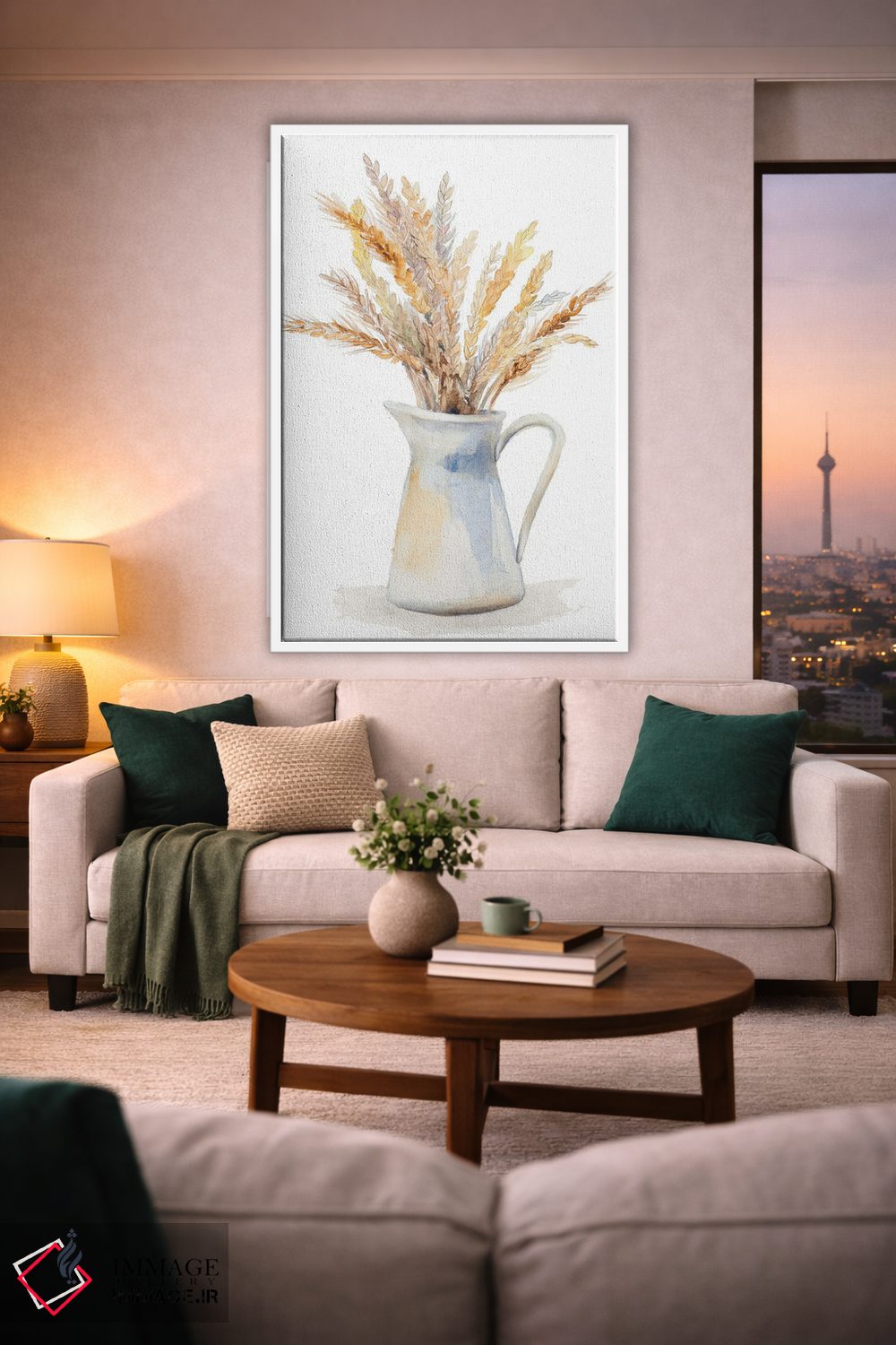 تابلو دکوراتیو "گندم در پارچ" اثر لینی لورث - D1W