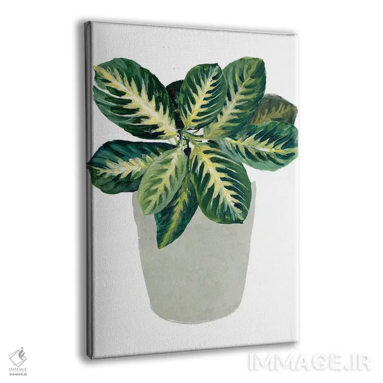 تابلو مینیمال "گیاه دعا II" اثر لینی لورث - نمای پرسپکتیو محصول