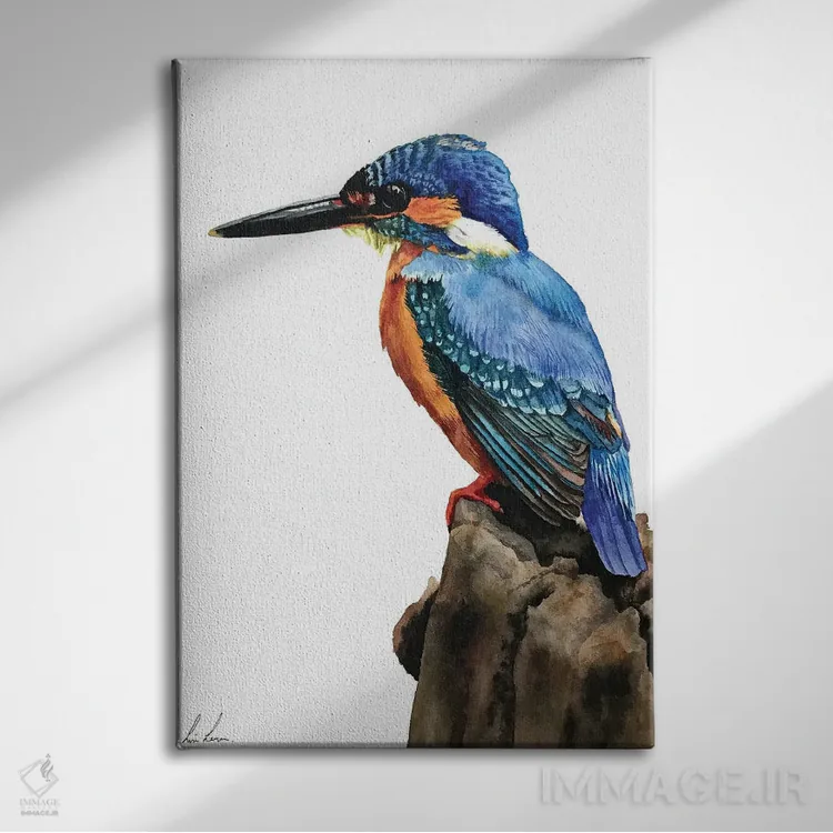 تابلو دکوراتیو "کتک" اثر لیزا لنون - نمای روبهرو روی دیوار