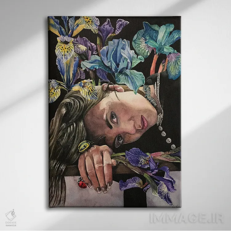 تابلو دکوراتیو "طبیعت" اثر لیزا لنون - نمای روبهرو روی دیوار