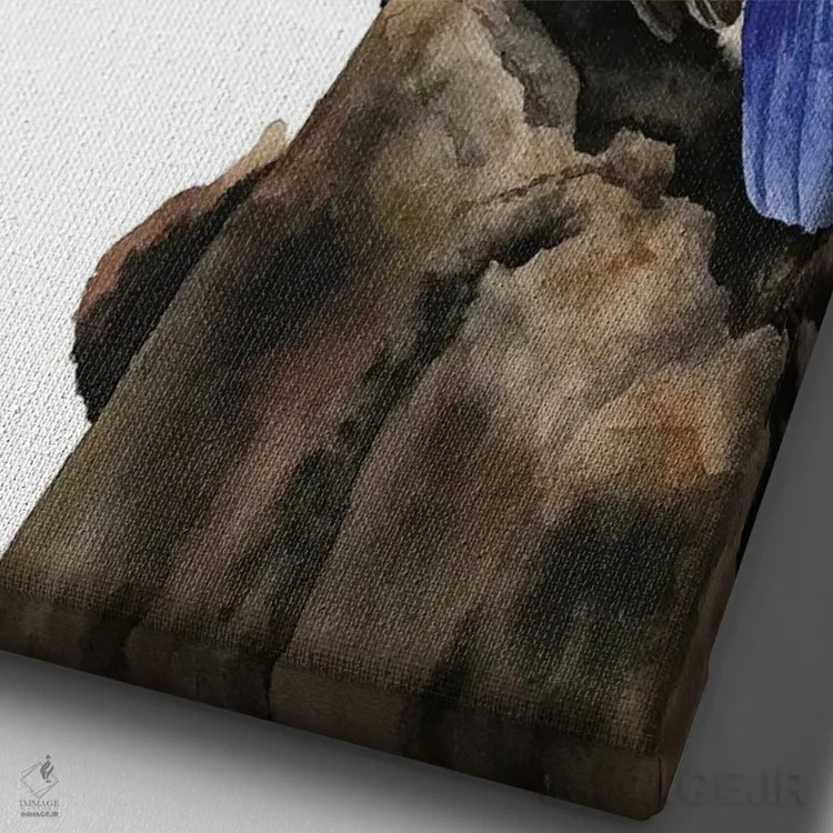 تابلو دکوراتیو "کتک" اثر لیزا لنون - نمای نزدیک بافت بوم