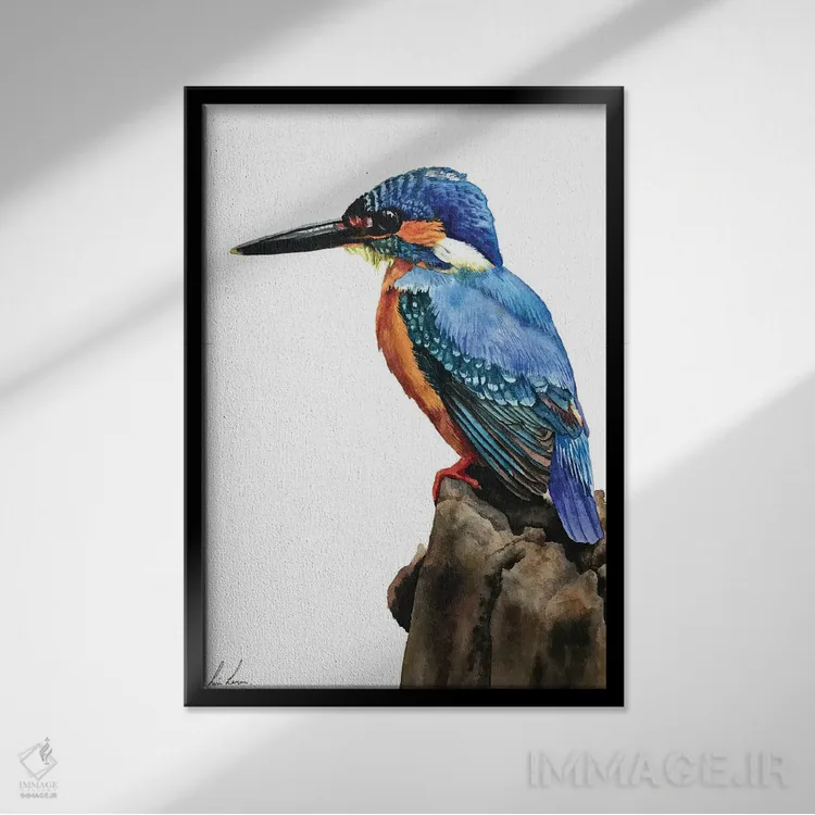 تابلو دکوراتیو "کتک" اثر لیزا لنون - نمای قابدار مشکی