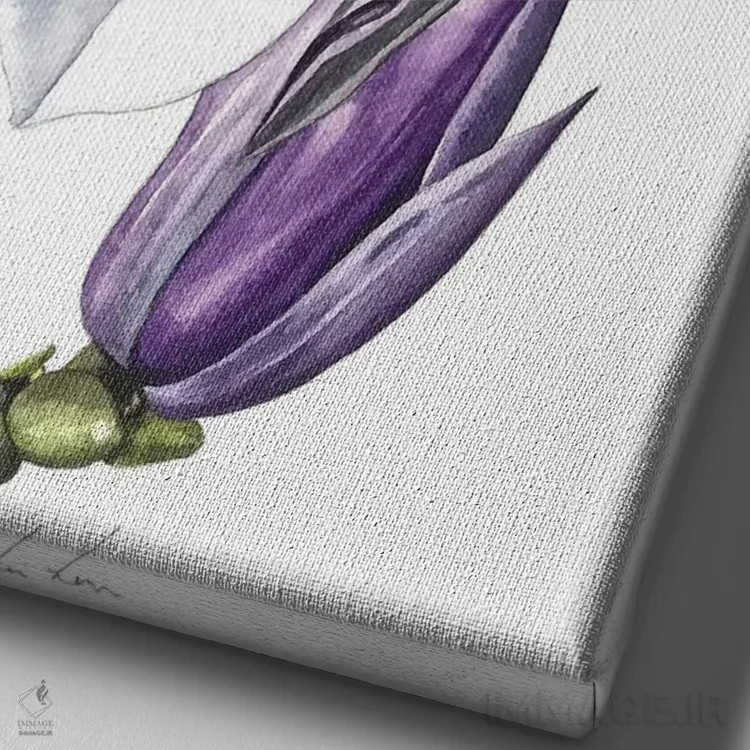 تابلو دکوراتیو "مگنولیا" اثر لیزا لنون - نمای نزدیک بافت بوم