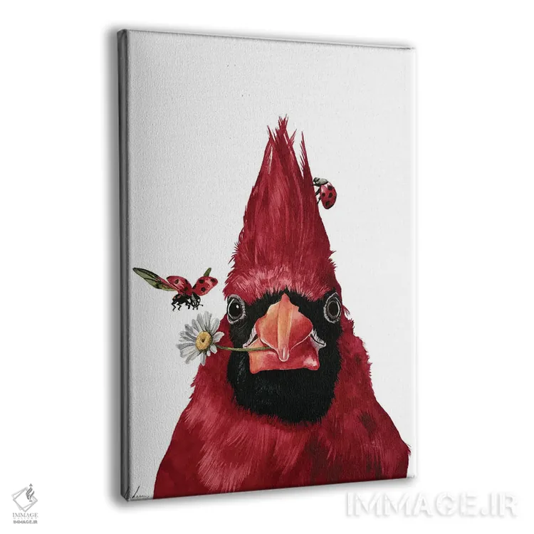 تابلو دکوراتیو "مرغ سینه سرخ و دوستان" اثر لیزا لنون - نمای پرسپکتیو محصول