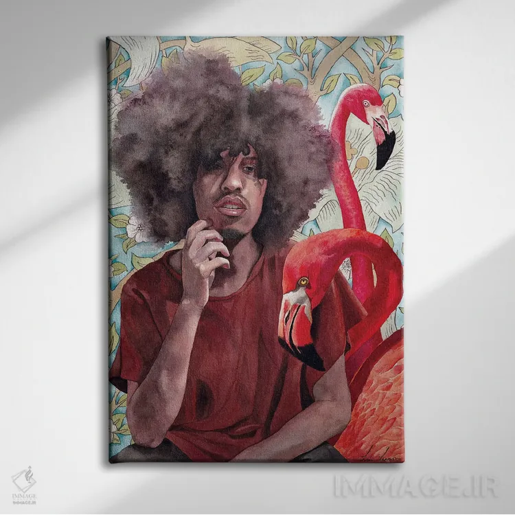 تابلو دکوراتیو "صلح" اثر لیزا لنون - نمای روبهرو روی دیوار