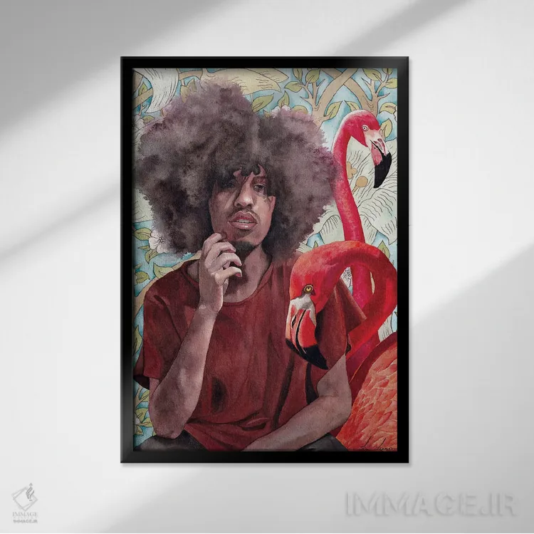 تابلو دکوراتیو "صلح" اثر لیزا لنون - نمای قابدار مشکی