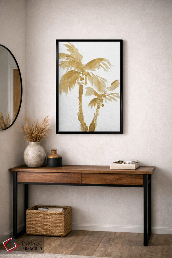 تابلو دکوراتیو "نخل های طلایی II" اثر لینی لورث - D3B