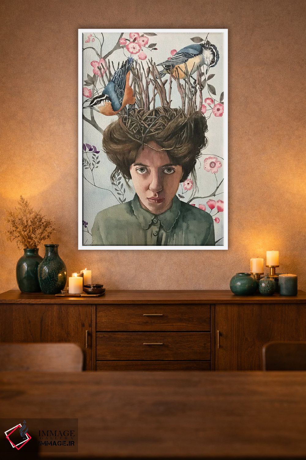 تابلو دکوراتیو "لانه پرندگان" اثر لیزا لنون - D2W