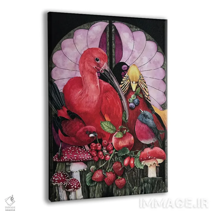 تابلو دکوراتیو "برداشت قرمز" اثر لیزا لنون - نمای پرسپکتیو محصول