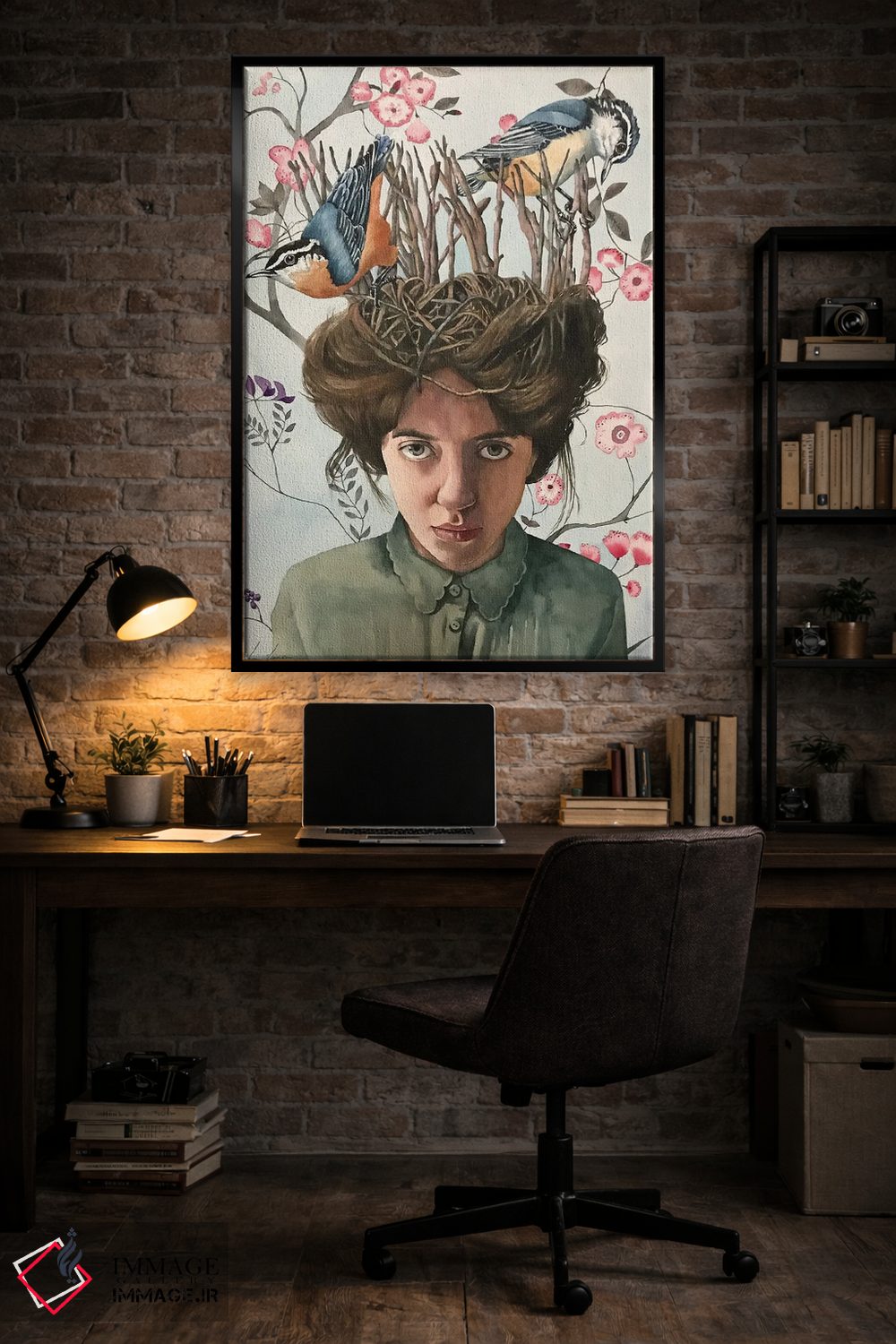 تابلو دکوراتیو "لانه پرندگان" اثر لیزا لنون - D5B