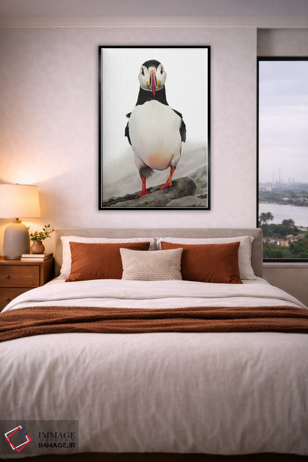 تابلو دکوراتیو "پافین " اثر لیزا لنون - D5B