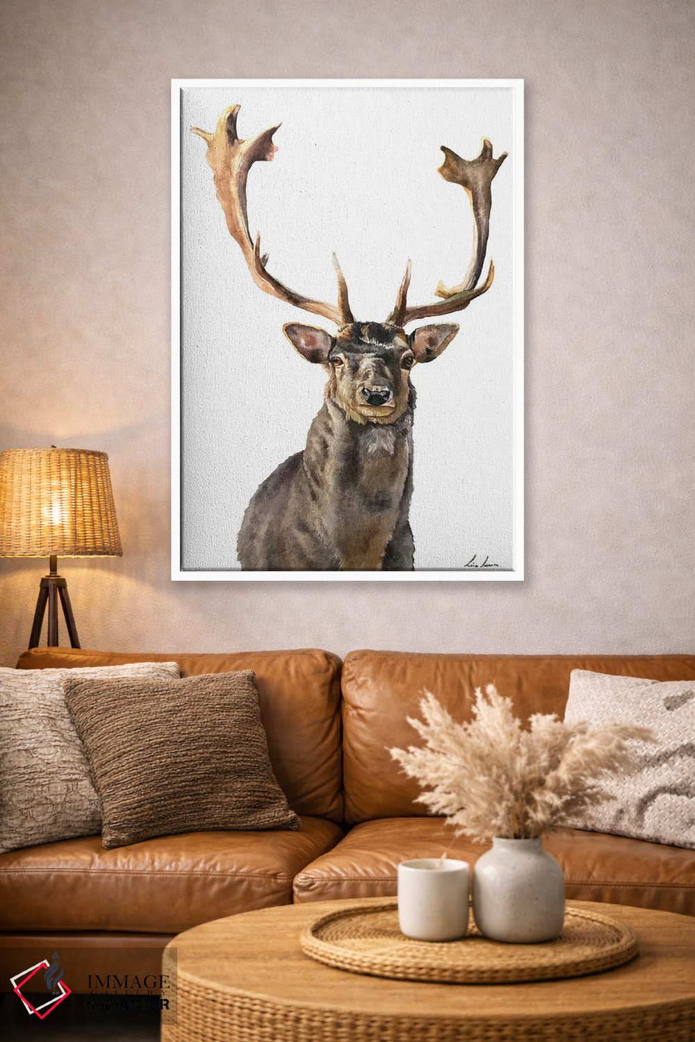 تابلو دکوراتیو "گوزن نر" اثر لیزا لنون - D2W