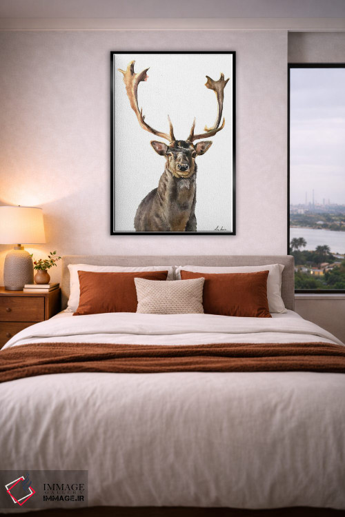 تابلو دکوراتیو "گوزن نر" اثر لیزا لنون - D5B