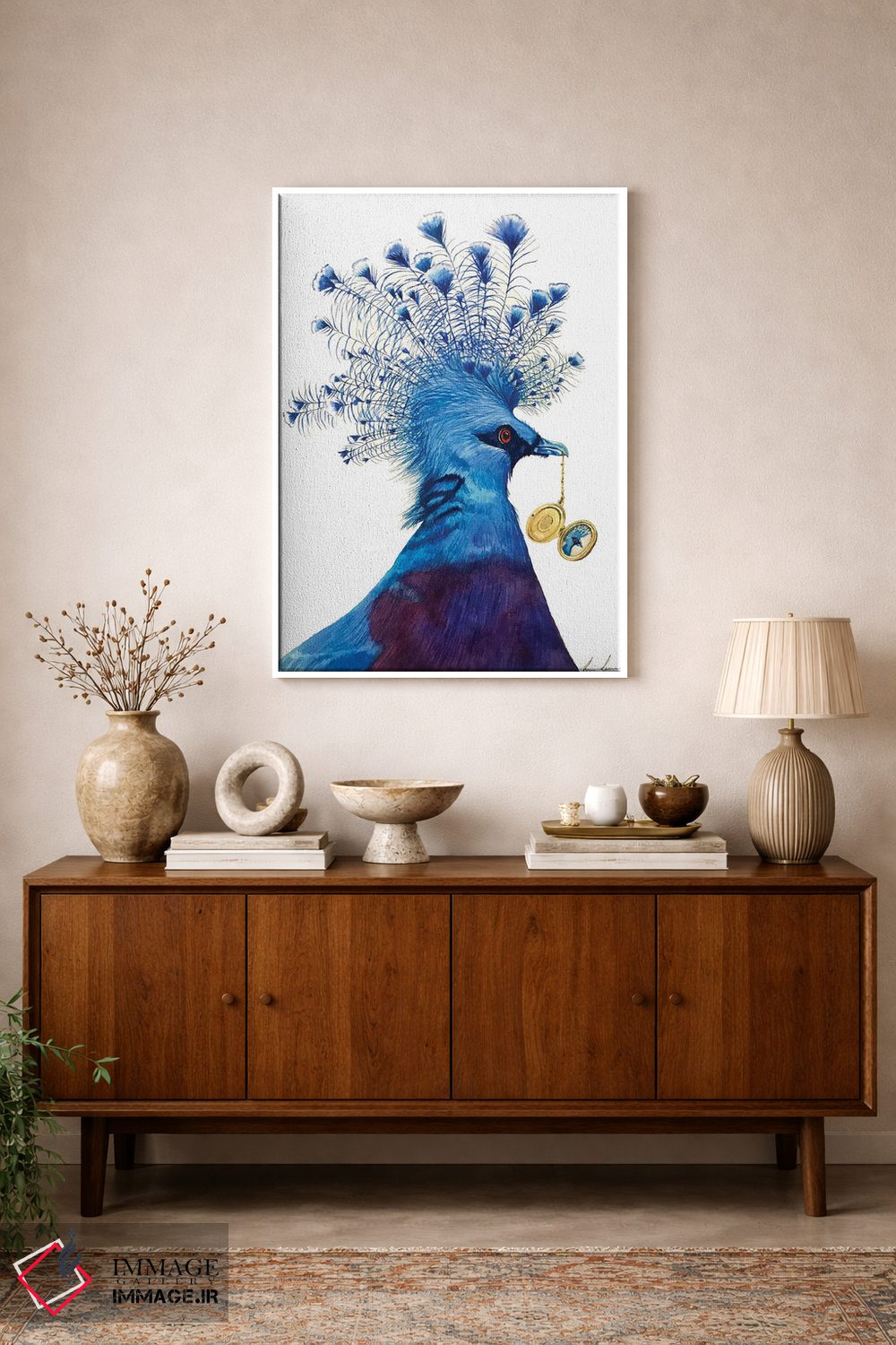 تابلو دکوراتیو "قفل آویز" اثر لیزا لنون - D1W