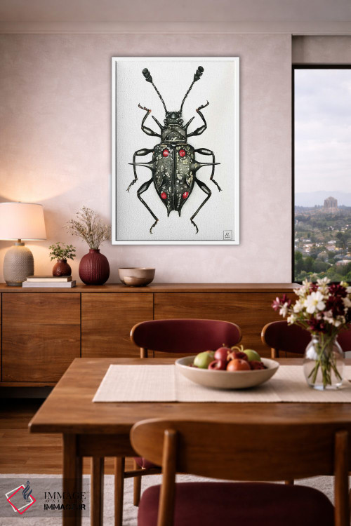 تابلو دکوراتیو "حشره سیاه" اثر لیزا لنون - D3W