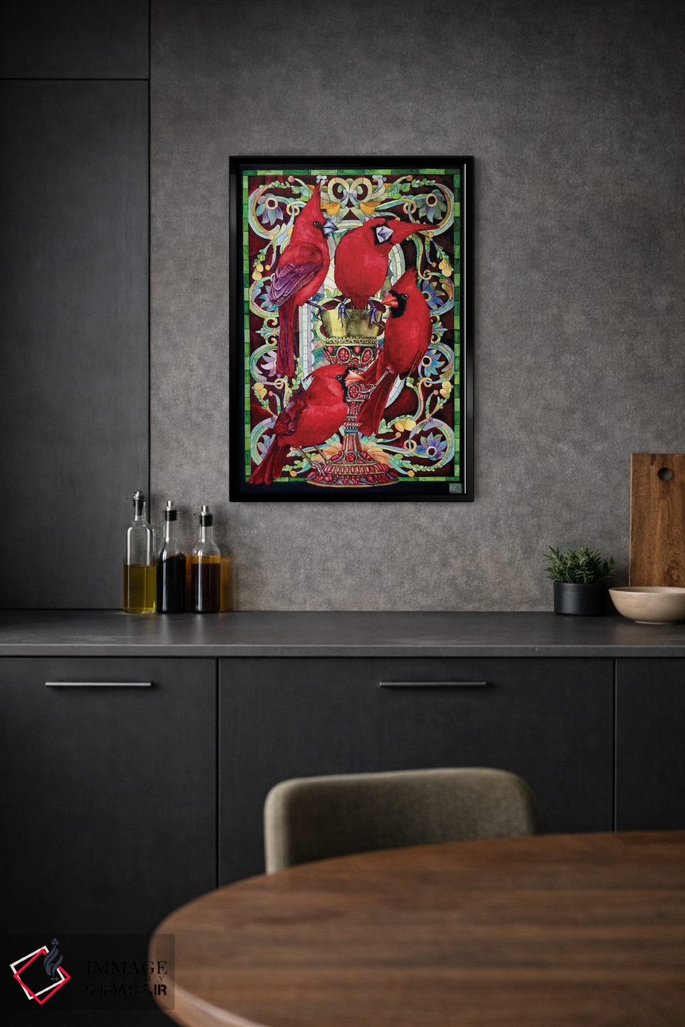 تابلو دکوراتیو "جام مرجانی" اثر لیزا لنون - D1B