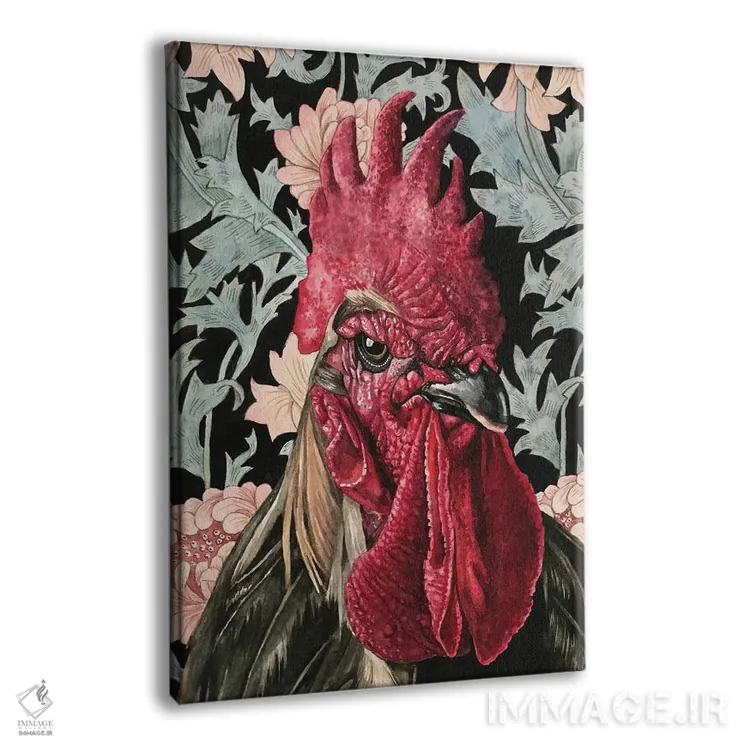 تابلو دکوراتیو "خروس" اثر لیزا لنون - نمای پرسپکتیو محصول