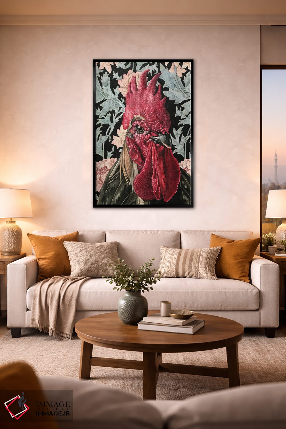 تابلو دکوراتیو "خروس" اثر لیزا لنون - D3B