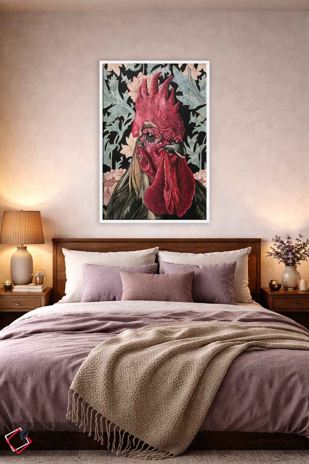 تابلو دکوراتیو "خروس" اثر لیزا لنون - D4W