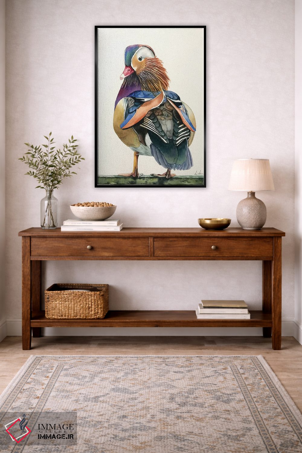 تابلو دکوراتیو "اردک ماندارین" اثر لیزا لنون - D4B