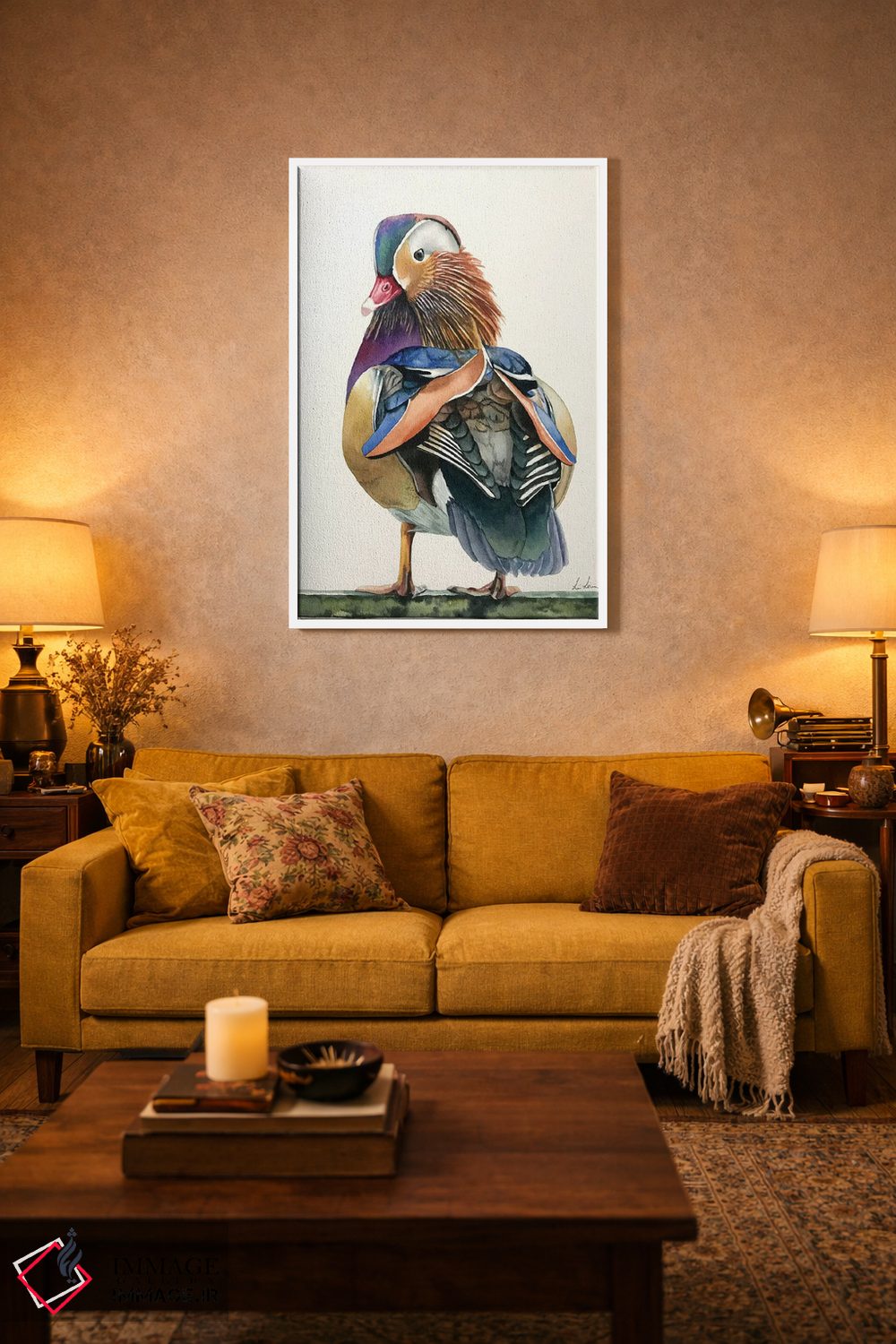 تابلو دکوراتیو "اردک ماندارین" اثر لیزا لنون - D2W