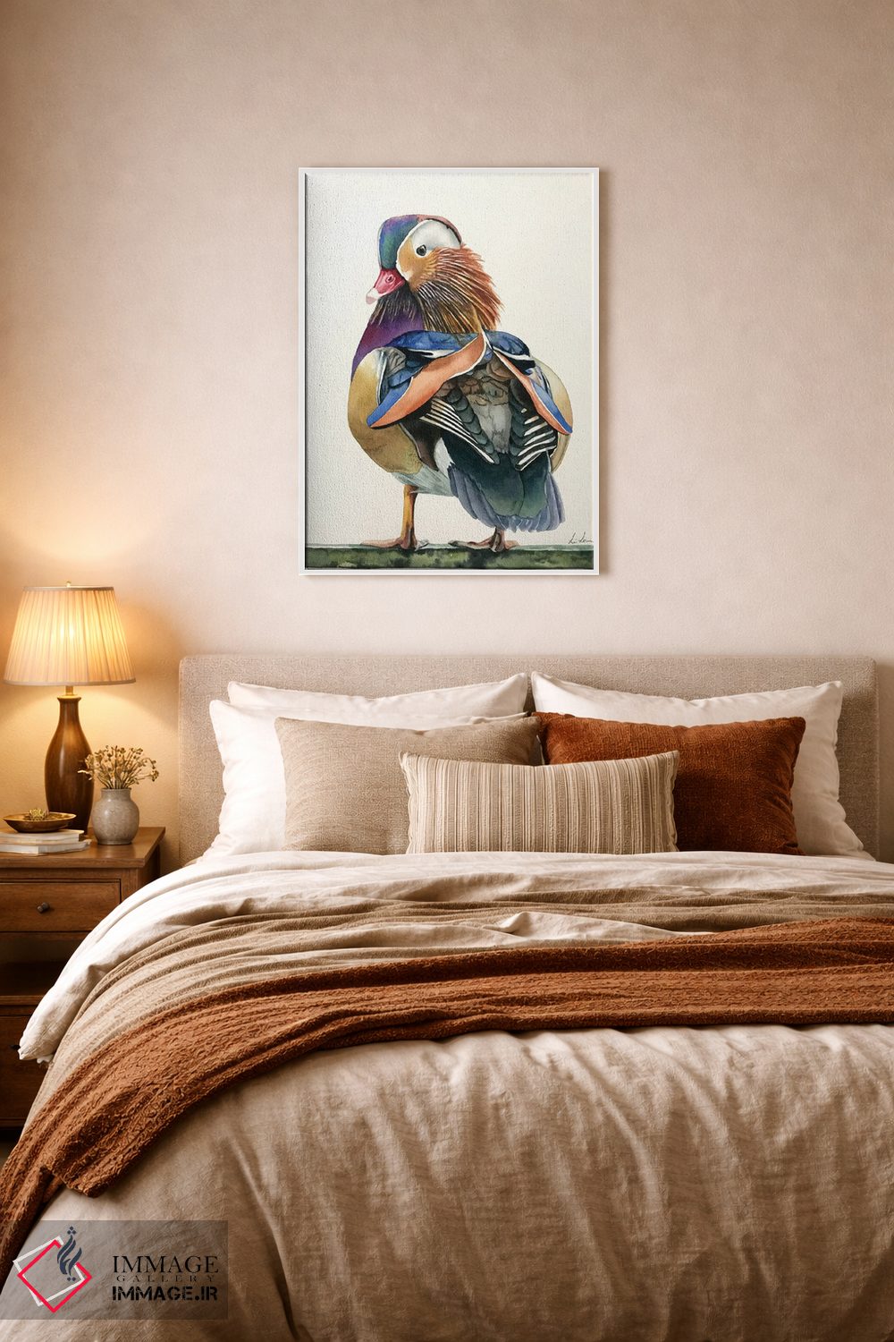 تابلو دکوراتیو "اردک ماندارین" اثر لیزا لنون - D6W