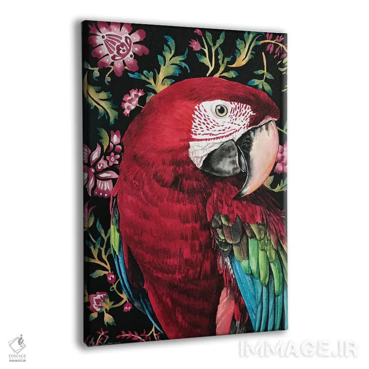 تابلو دکوراتیو "طوطی ماکائو" اثر لیزا لنون - نمای پرسپکتیو محصول