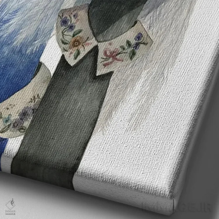 تابلو دکوراتیو "خواهران" اثر لیزا لنون - نمای نزدیک بافت بوم