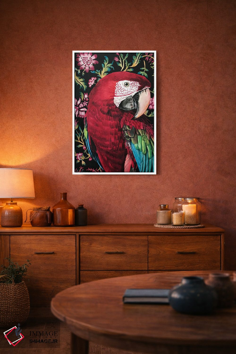 تابلو دکوراتیو "طوطی ماکائو" اثر لیزا لنون - D2W