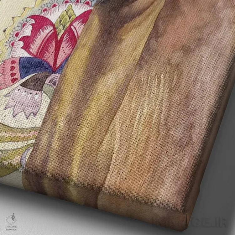 تابلو دکوراتیو "شتر" اثر لیزا لنون - نمای نزدیک بافت بوم