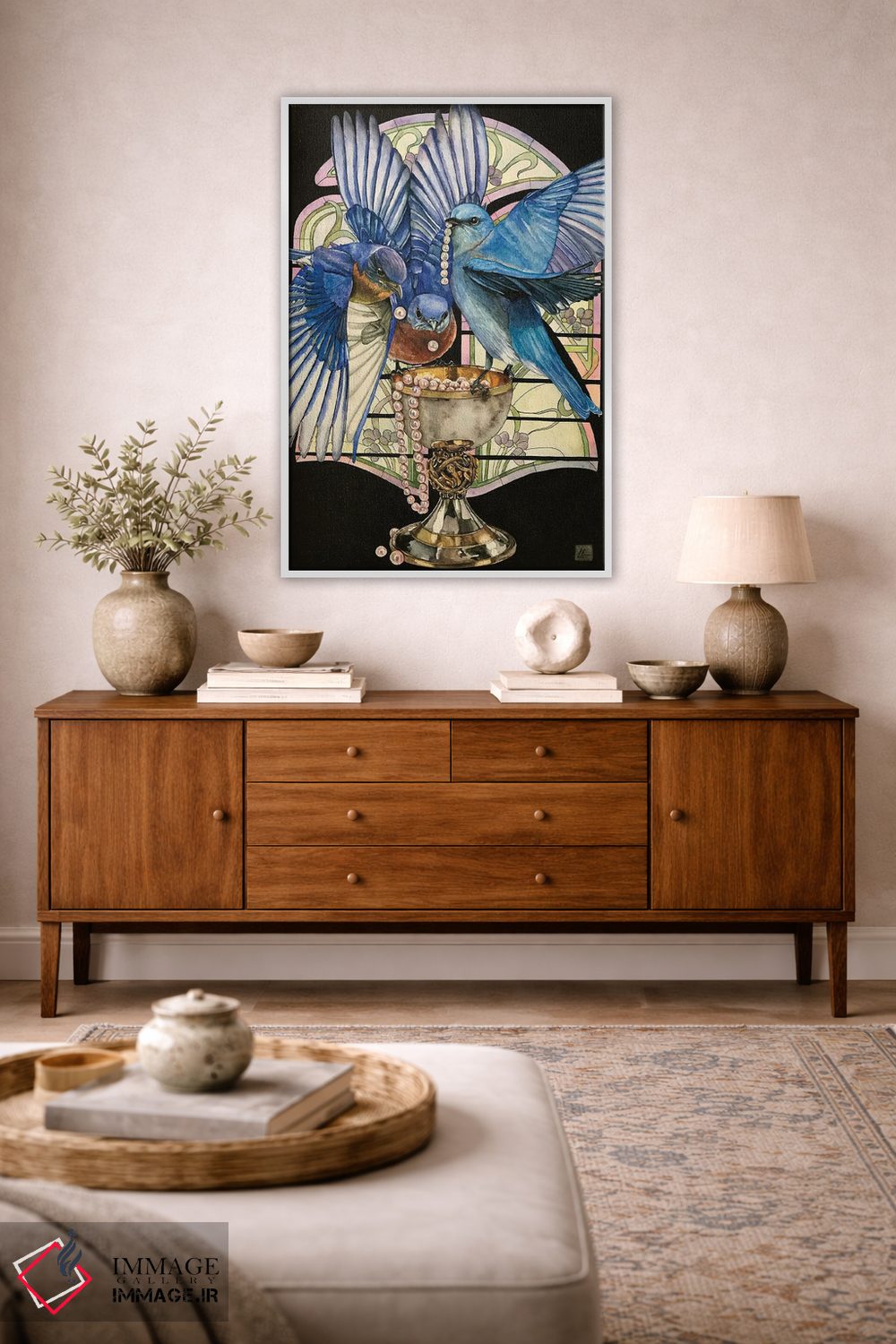 تابلو دکوراتیو "جام" اثر لیزا لنون - D3W