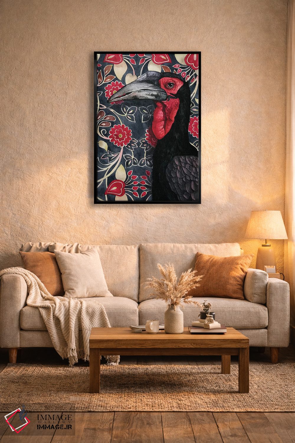 تابلو دکوراتیو "بوقلمون زمینی" اثر لیزا لنون - D4B