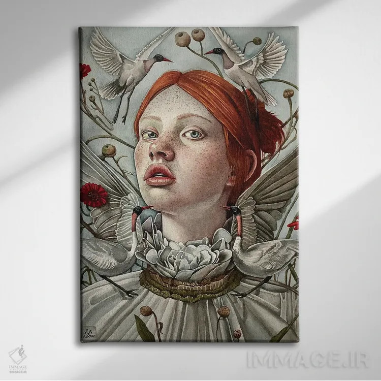 تابلو دکوراتیو "ابیگیل" اثر لیزا لنون - نمای روبهرو روی دیوار