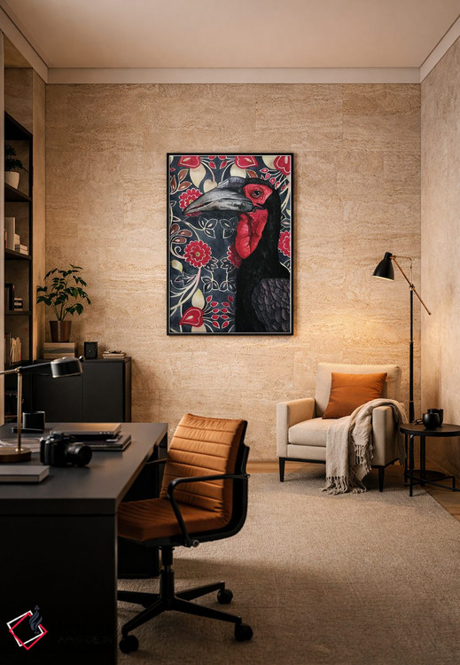 تابلو دکوراتیو "بوقلمون زمینی" اثر لیزا لنون - D6B