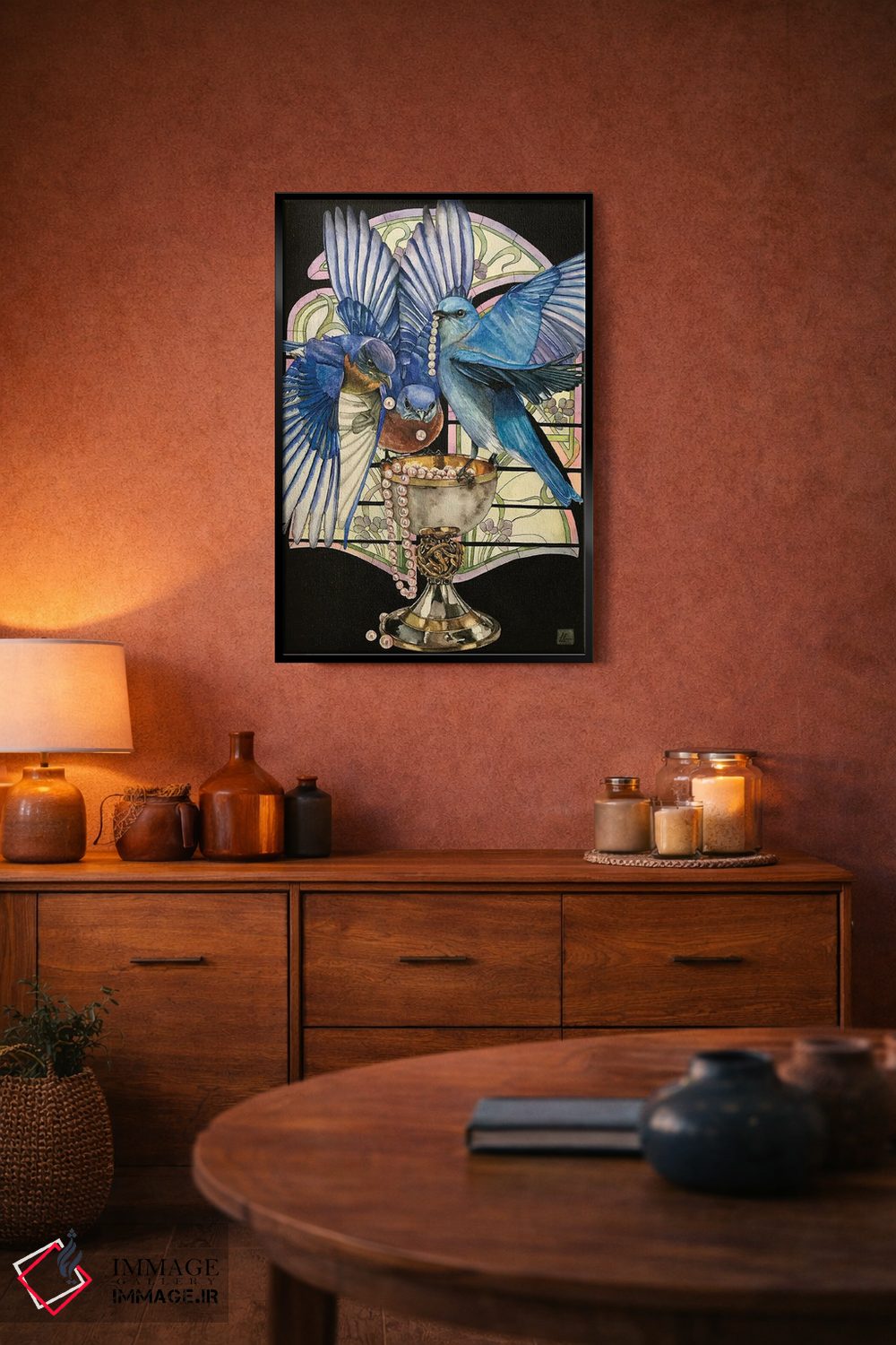 تابلو دکوراتیو "جام" اثر لیزا لنون - D5B