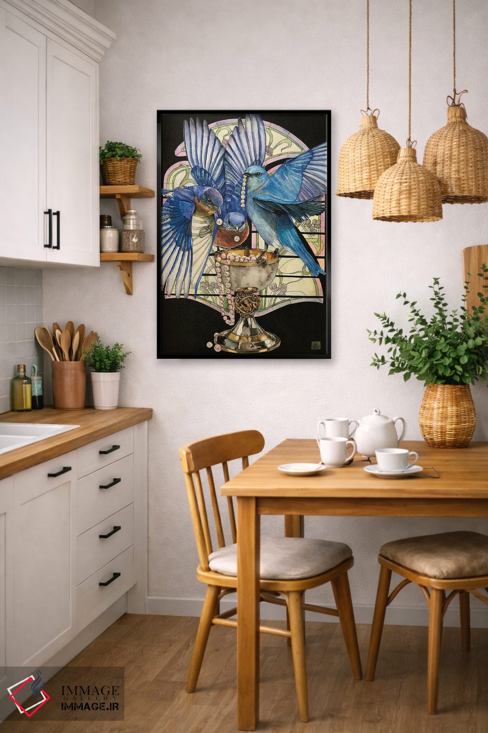 تابلو دکوراتیو "جام" اثر لیزا لنون - D6B