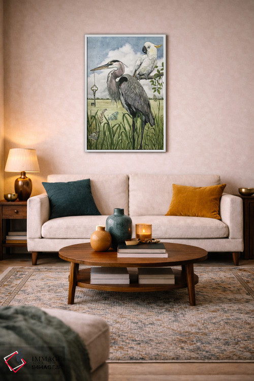 تابلو دکوراتیو "بازگرداندن کلید" اثر لیزا لنون - D2W