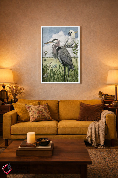 تابلو دکوراتیو "بازگرداندن کلید" اثر لیزا لنون - D1W