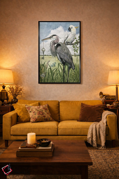 تابلو دکوراتیو "بازگرداندن کلید" اثر لیزا لنون - D5B