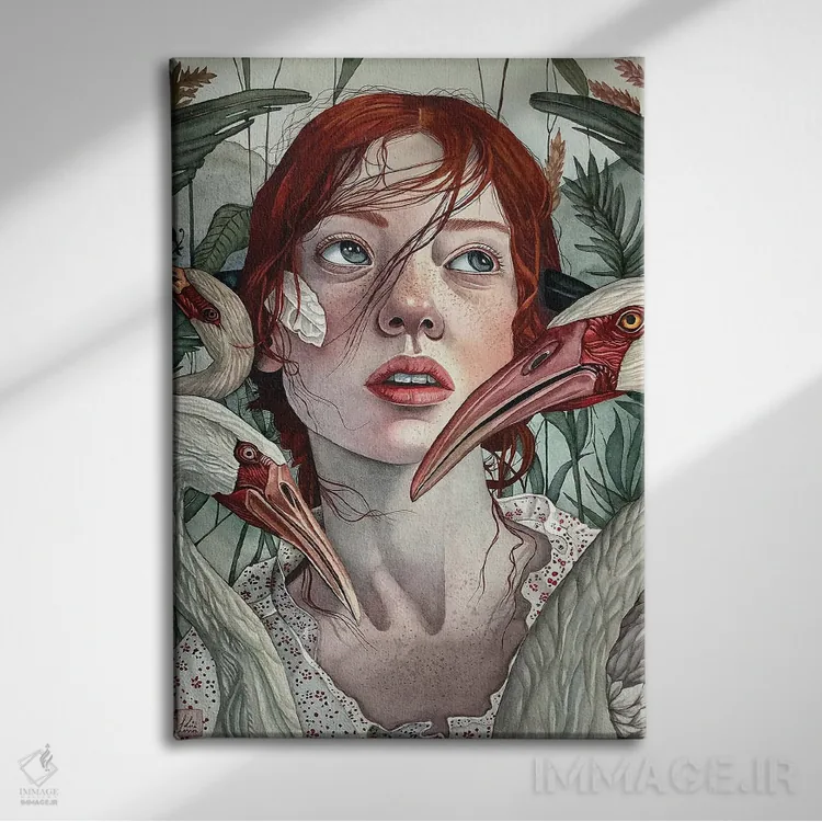 تابلو دکوراتیو "پنی" اثر لیزا لنون - نمای روبهرو روی دیوار