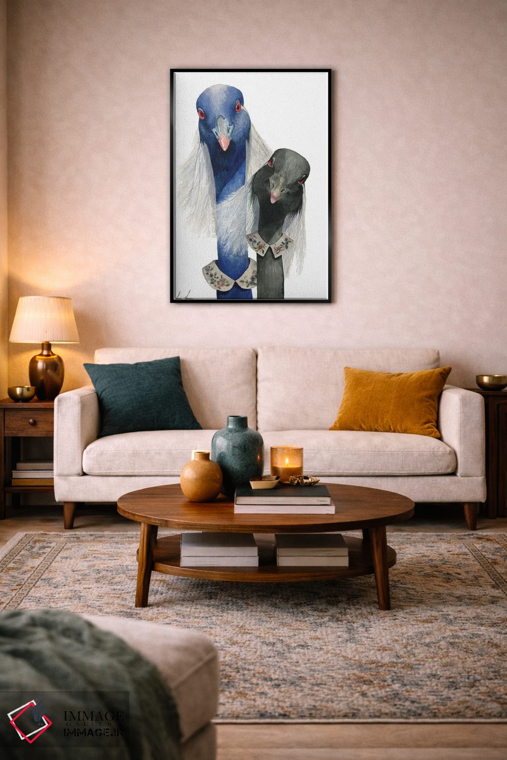 تابلو دکوراتیو "خواهران" اثر لیزا لنون - D5B