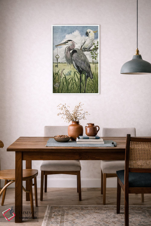 تابلو دکوراتیو "بازگرداندن کلید" اثر لیزا لنون - D6W