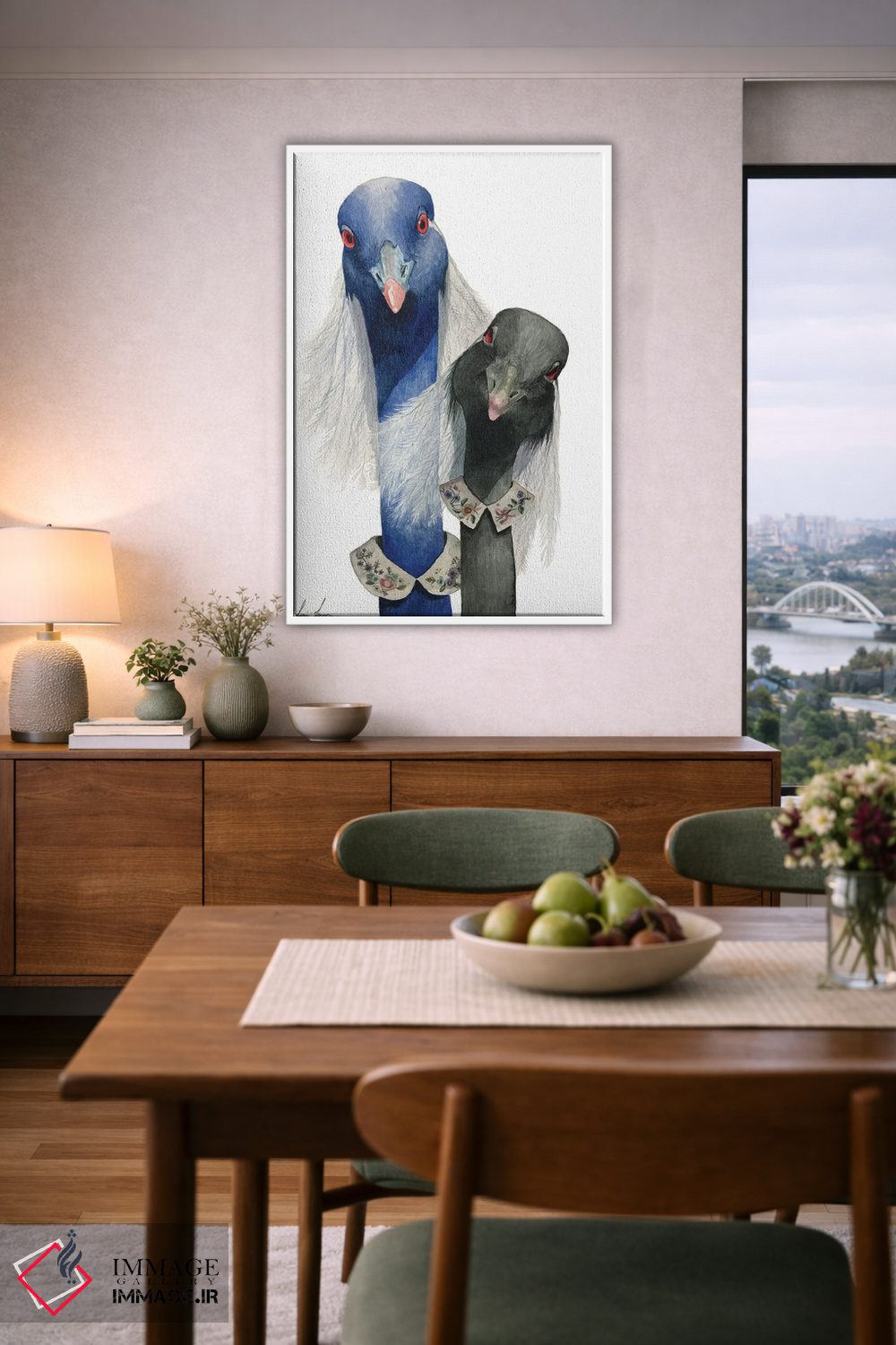 تابلو دکوراتیو "خواهران" اثر لیزا لنون - D6W