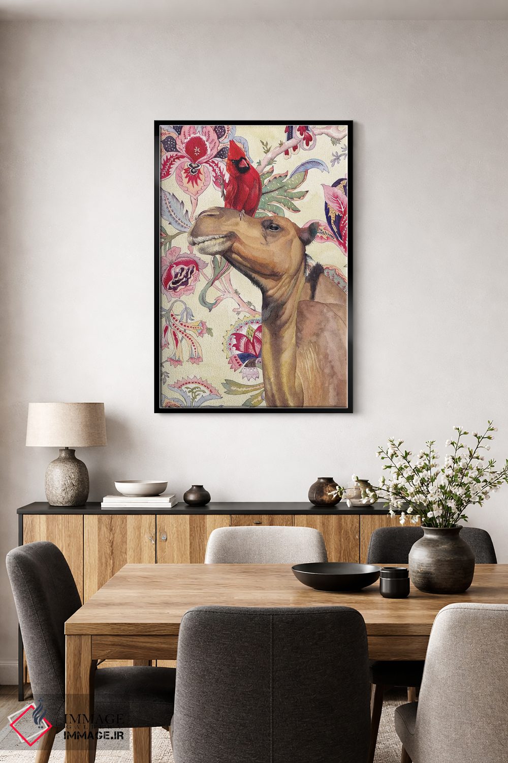 تابلو دکوراتیو "شتر" اثر لیزا لنون - D4B