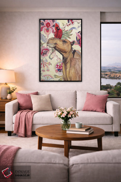 تابلو دکوراتیو "شتر" اثر لیزا لنون - D5B