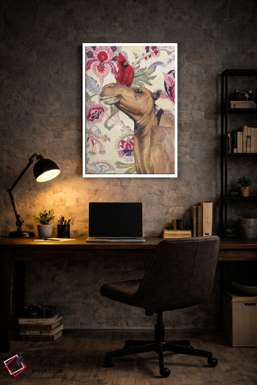 تابلو دکوراتیو "شتر" اثر لیزا لنون - D6W